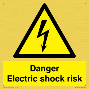 Danger Electric shock risk